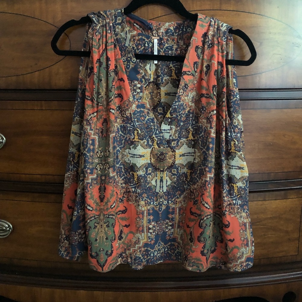 Free People Paisley Print Tank Top